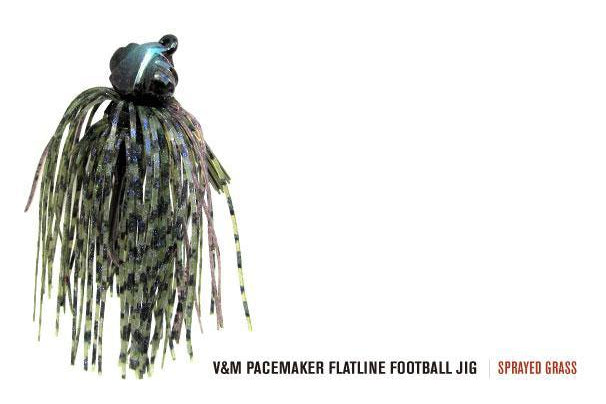 V&M Pacemaker Flatline Football Jig Sprayed Grass
