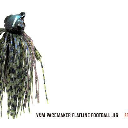 V&M Pacemaker Flatline Football Jig Sprayed Grass