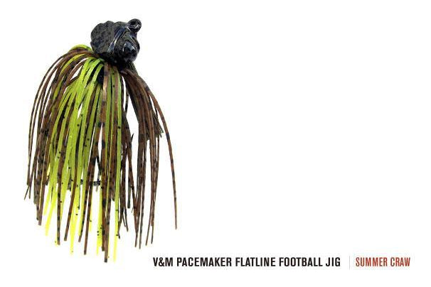 V&M Pacemaker Flatline Football Jig Summer Craw