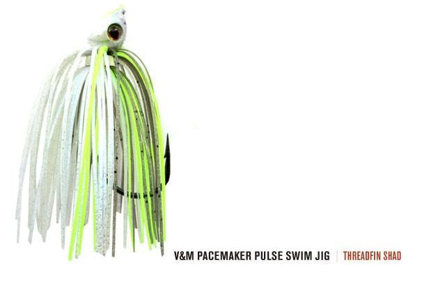 V&M Pacemaker Pulse Swim Jig Threadfin Shad