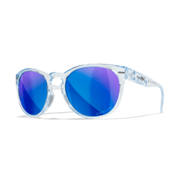 Wiley X Sunglasses WX Covert Light Sapphire Blue Captivate Pol Blue Mirror