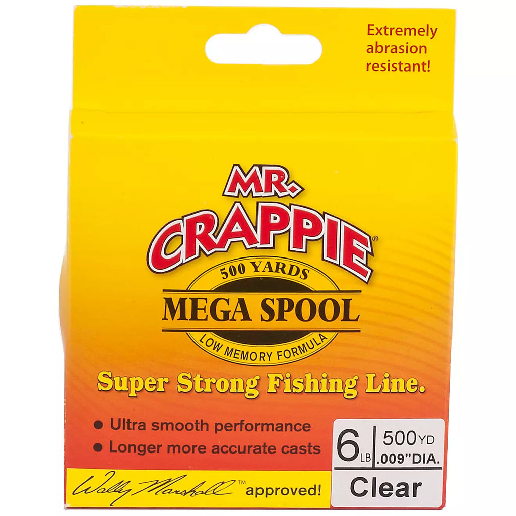 MR. CRAPPIE Mega spool clear 6 lbs 500 Yds