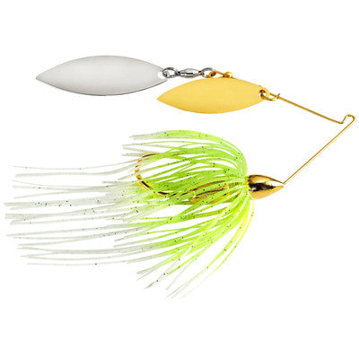 War Eagle Gold Screamin Eagle Spinnerbait White Chartreuse - DBL Wil Siv Gld