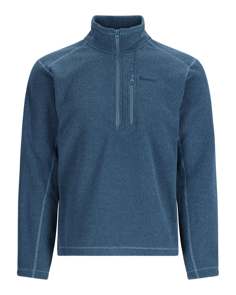 Simms M's Rivershed- Half Zip with Tackle Addict Logo