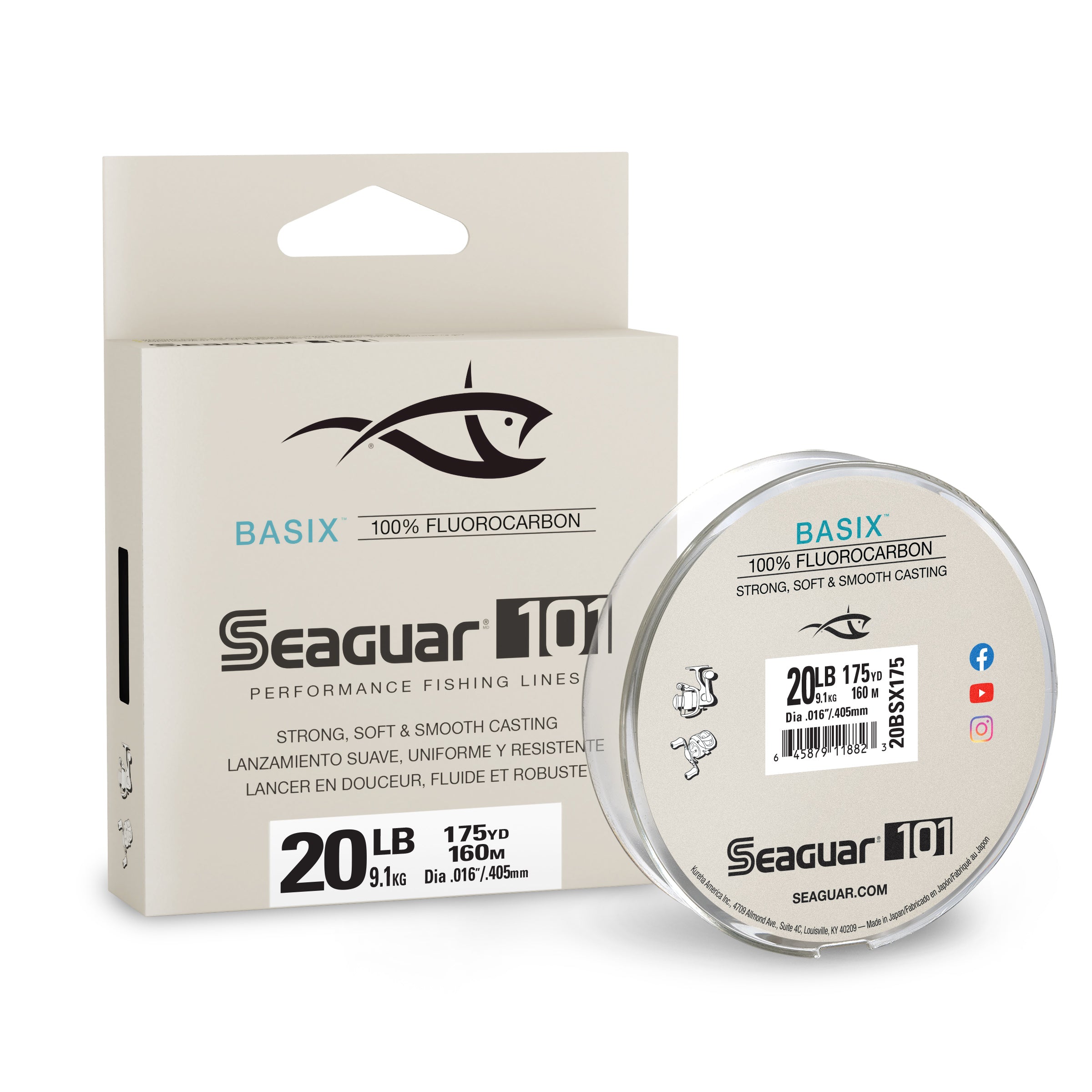 Seaguar 101 Basix Fluorocarbon 20lb 175 yd