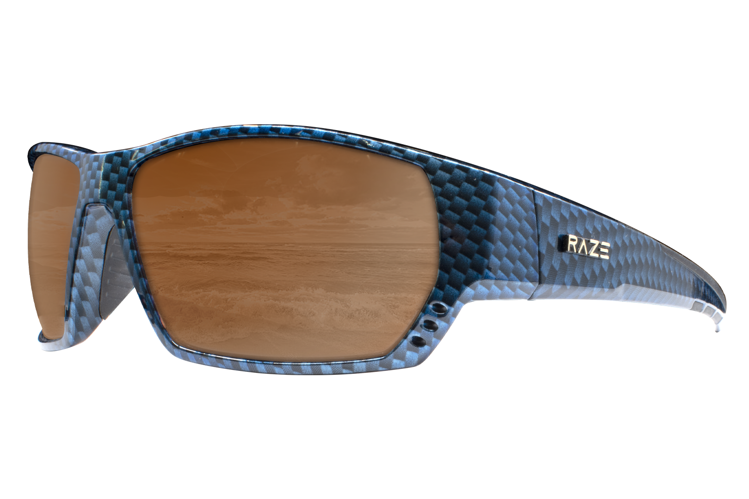 Raze Eyewear Sonar - Blue Carbon Fiber