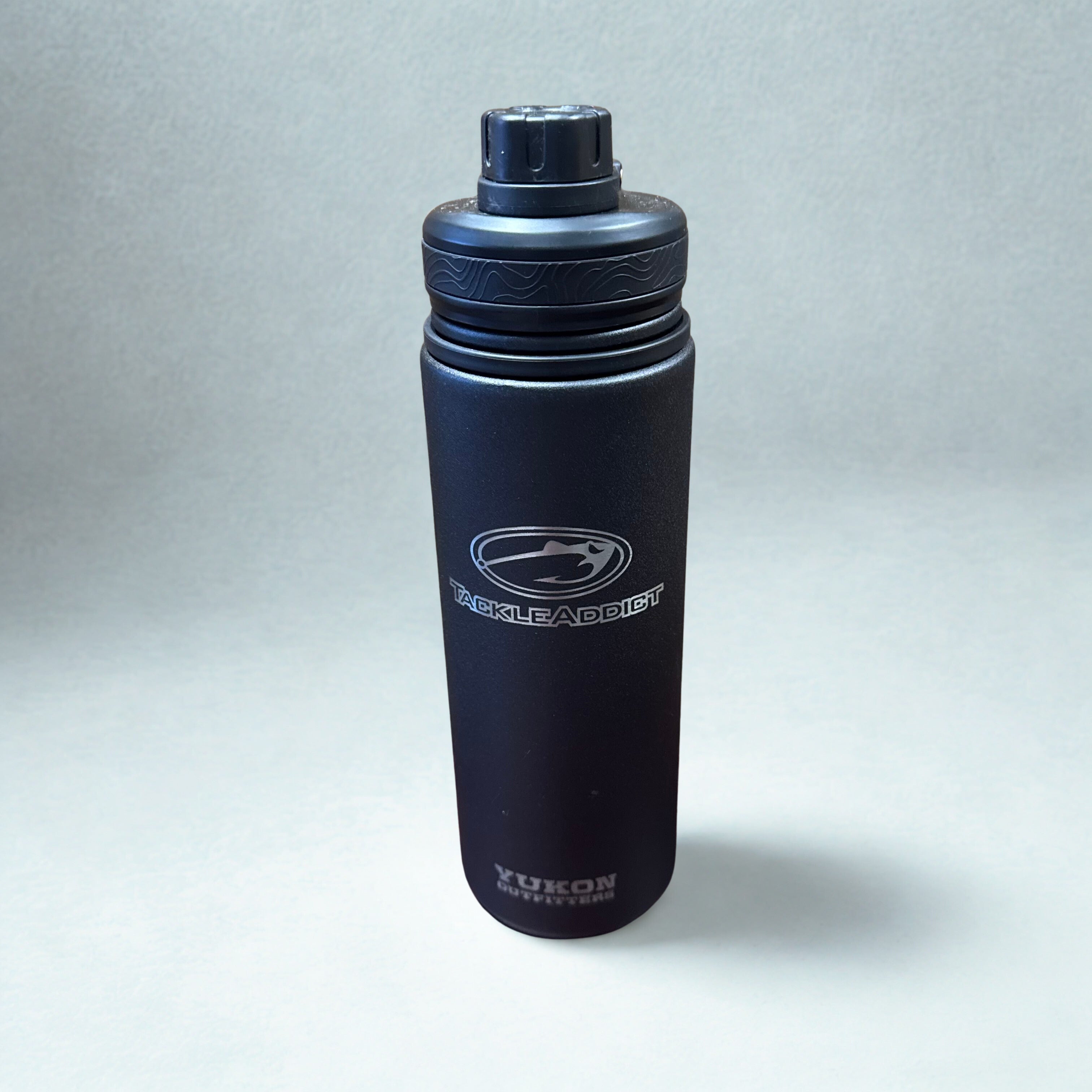 Tackle Addict Yukon Cups 24oz Water Bottle - Black