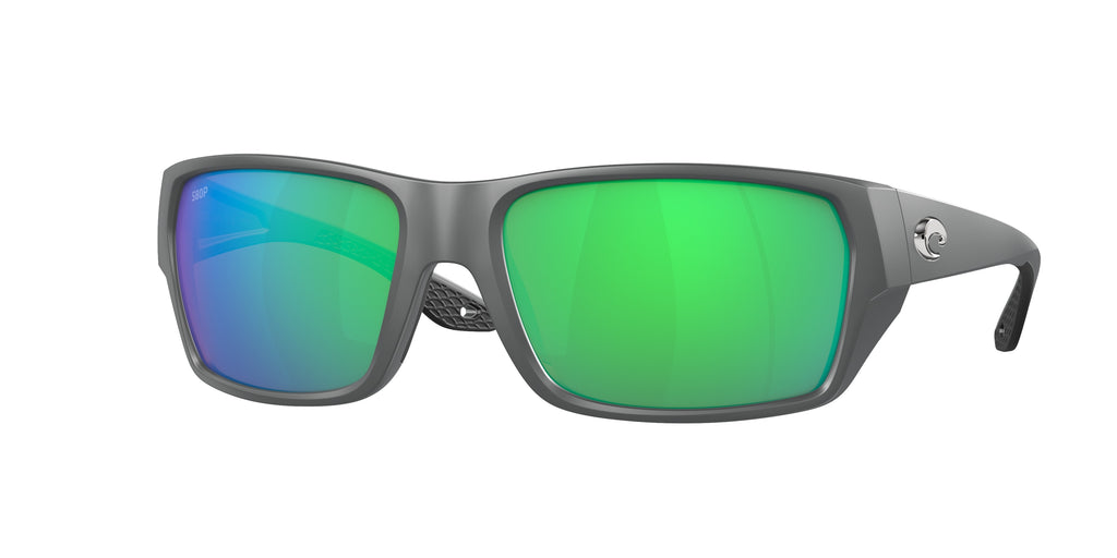 Costa Tailfin Matte Gray - Green Mirror 580P