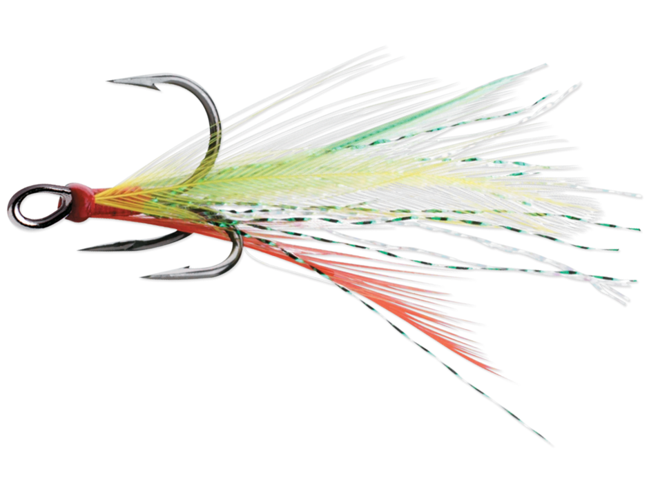 VMC X-Rap Tail Treble Hook 2pk Black Nickle Fire Tiger