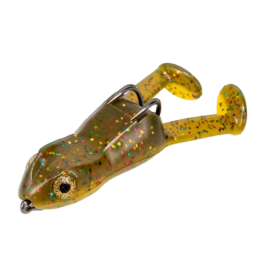 Frog Factory Ribbit Top Toad Pre-Rigged Hollow Body Frog 2 Pk Red Ear