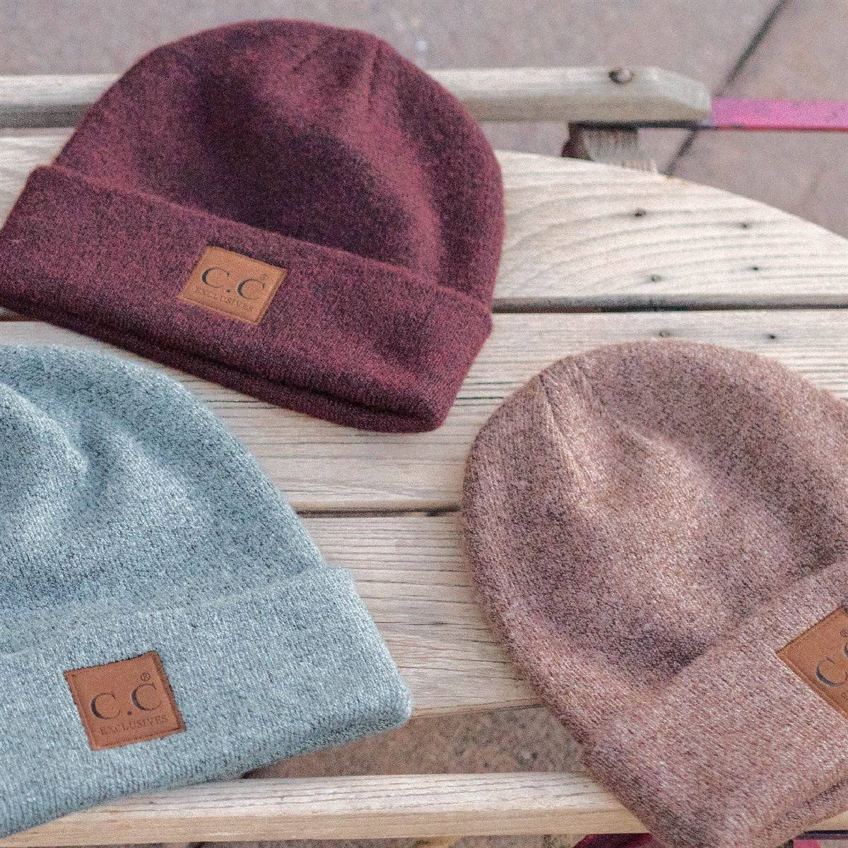 CC Beanie Heather Knit Basic ( HTM-9021 )