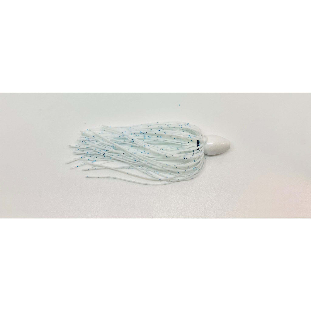 Queen Tackle Tungsten Punch Skirt White Blue Speckles