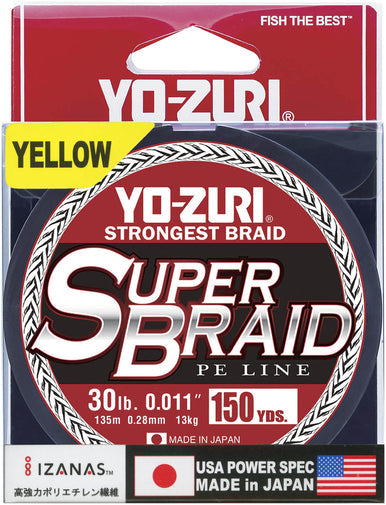 Yo-Zuri Superbraid 150YD Hi-Vis Yellow