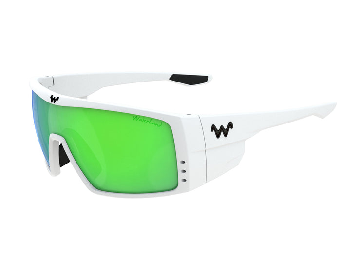 Waterland Fishing Sunglasses On'Em White - Green Mirror