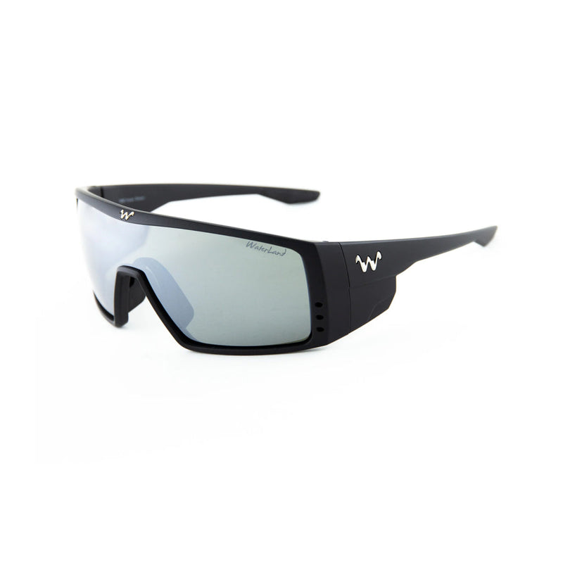 Waterland Men's Sunglass - BedFisher Black Frame - Silver Sight HyperHue