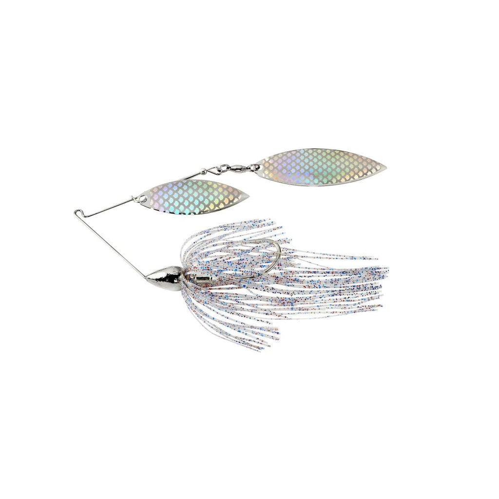 War Eagle Double Willow Spinnerbait Nickel Frame Firecraker - Silver Silver
