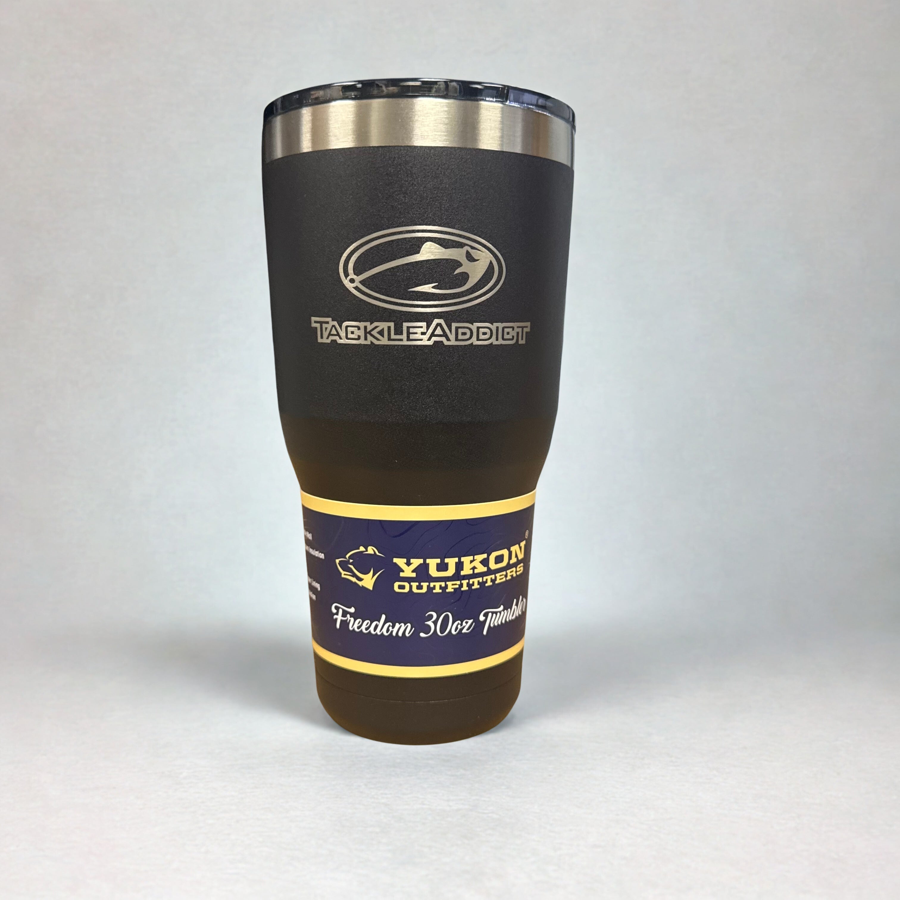 Tackle Addict Yukon Cups 30 oz Tumbler - Black