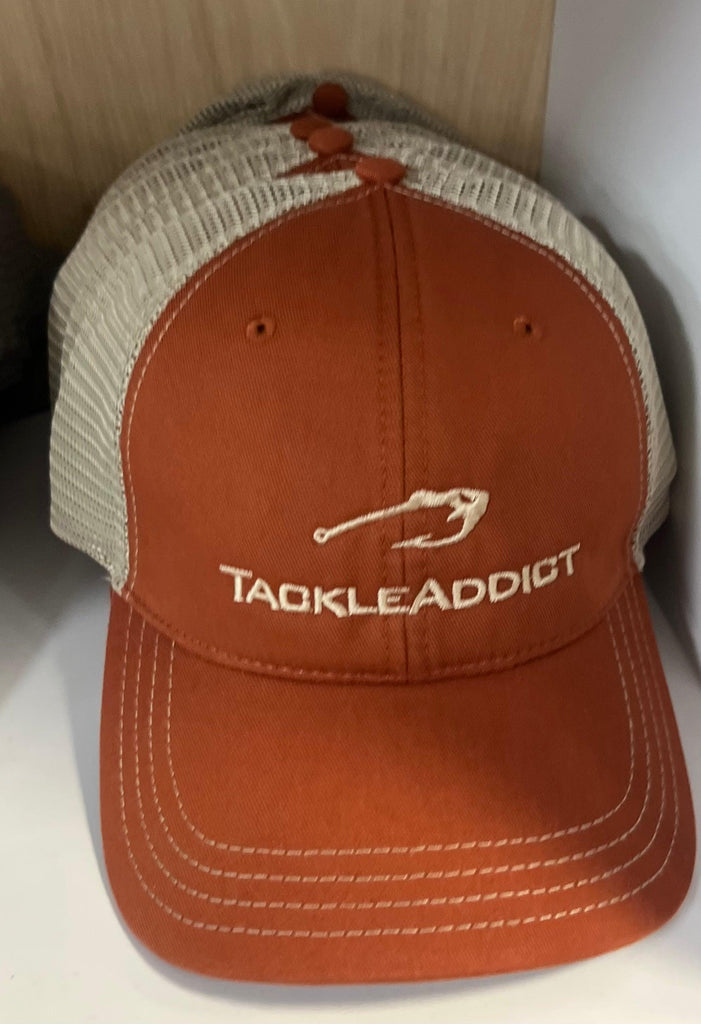 Tackle Addict Hats Unstructured Burnt Orange White R112