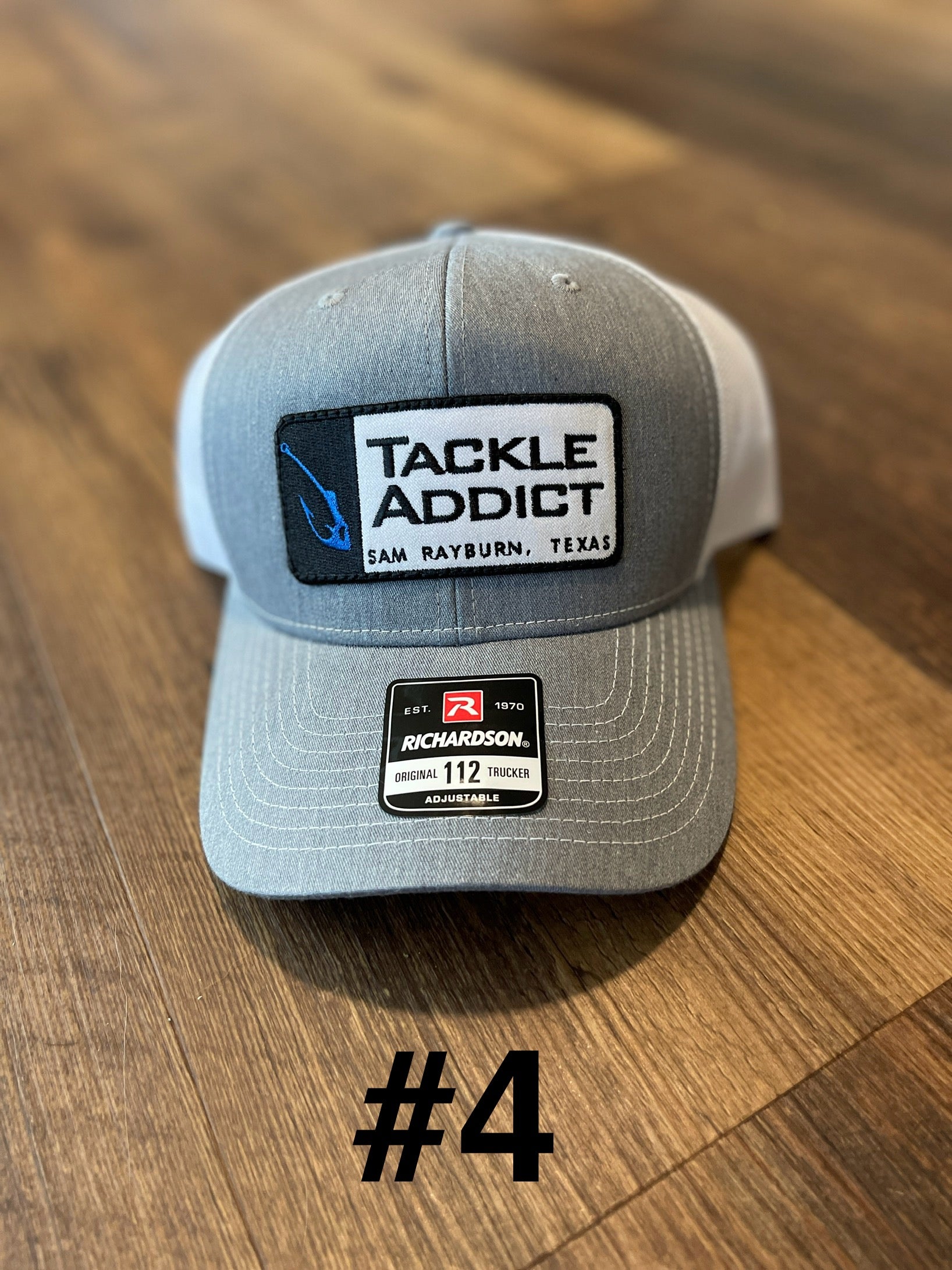 Tackle Addict Richardson 112 Patch Hats #4 Gray White w Original Logo