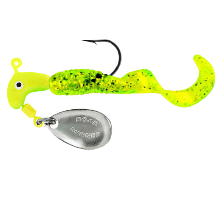 Blakemore Curly-Tail Road Runner Chartreuse Sparkle 1