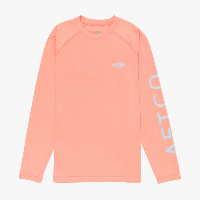 Aftco Youth Samurai SS Performance Shirt Desert Coral