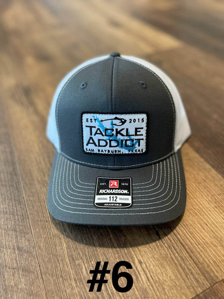 Tackle Addict Richardson 112 Patch Hats #6 Dark Gray White w Lake Logo
