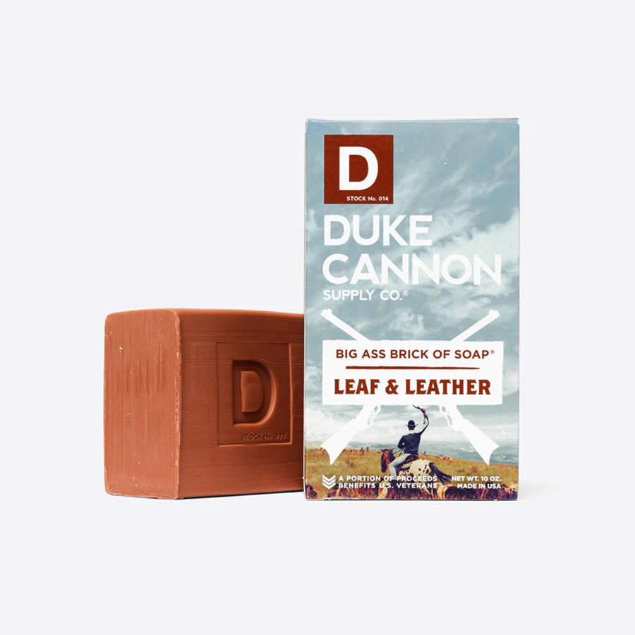 Duke Cannon Big Ass Bar of Soap Leaf and Leather