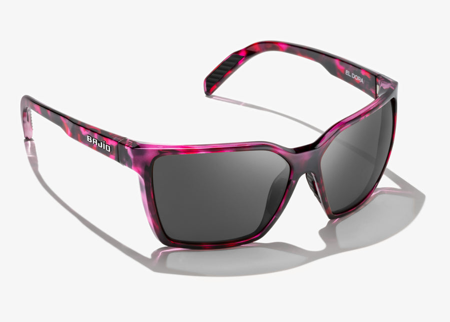 Bajio Eldora Sunglasses Pink Tortoise/Gray Plastic