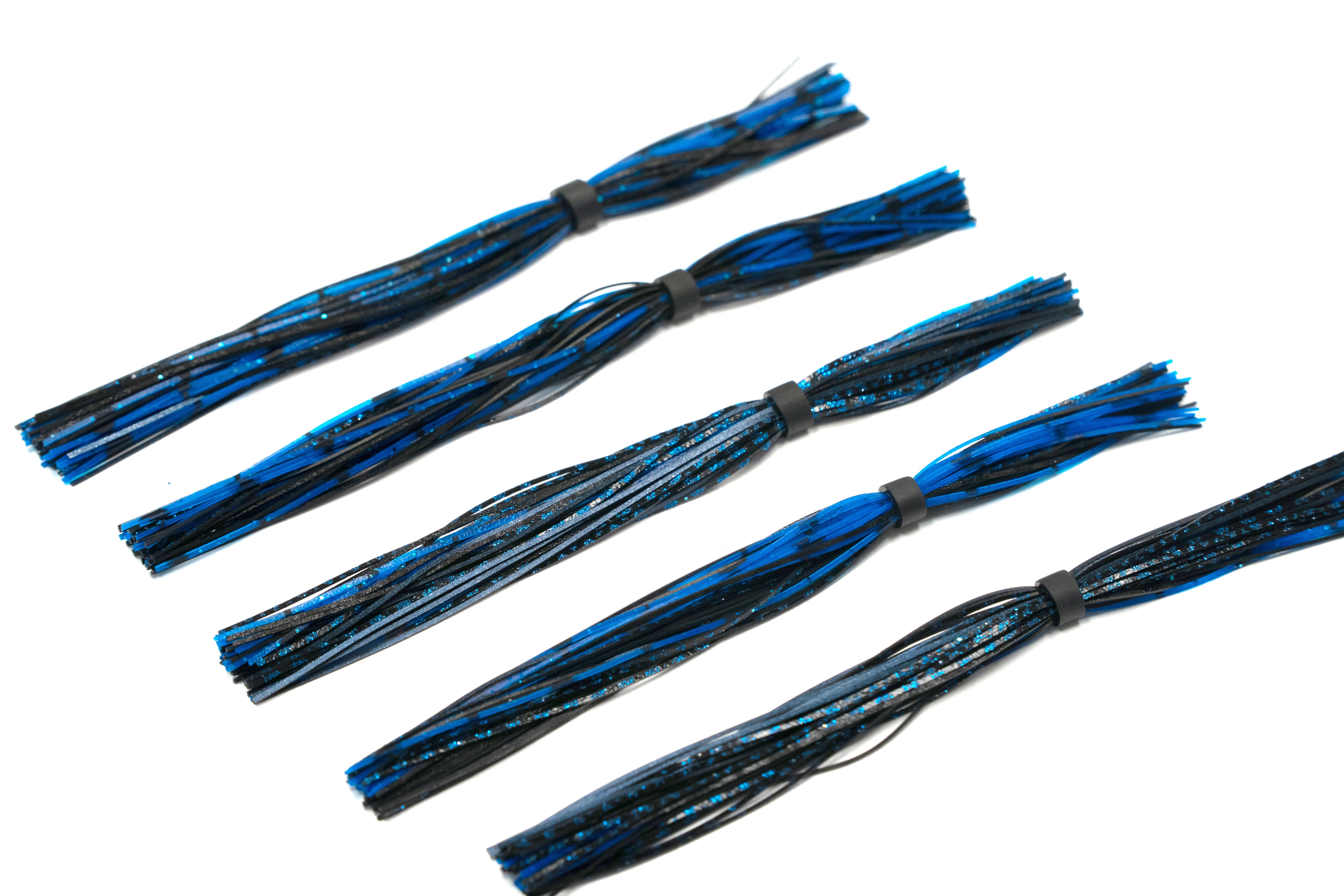 6th Sense Silicone Jig Skirt Black N Blue