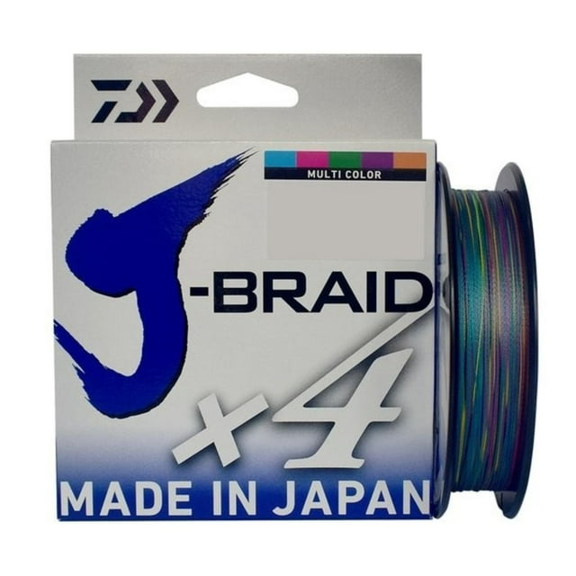 Daiwa J-Braid X4 Braided Line 330 40lb Multi Color