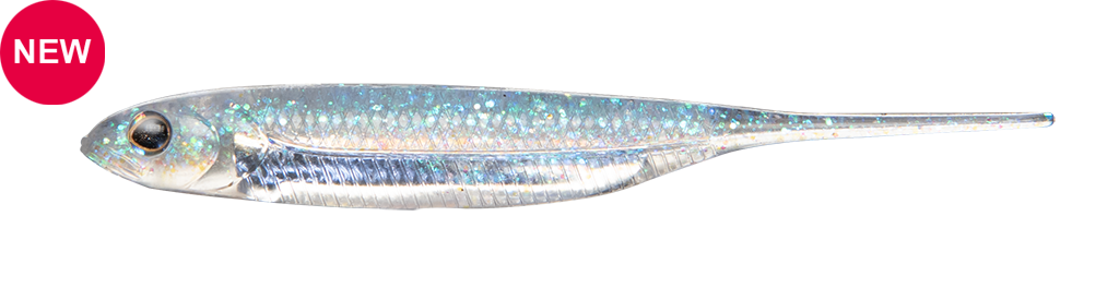Fish Arrow Flash J Straight Tail Shad Ghost Wakasagi Silver - 045