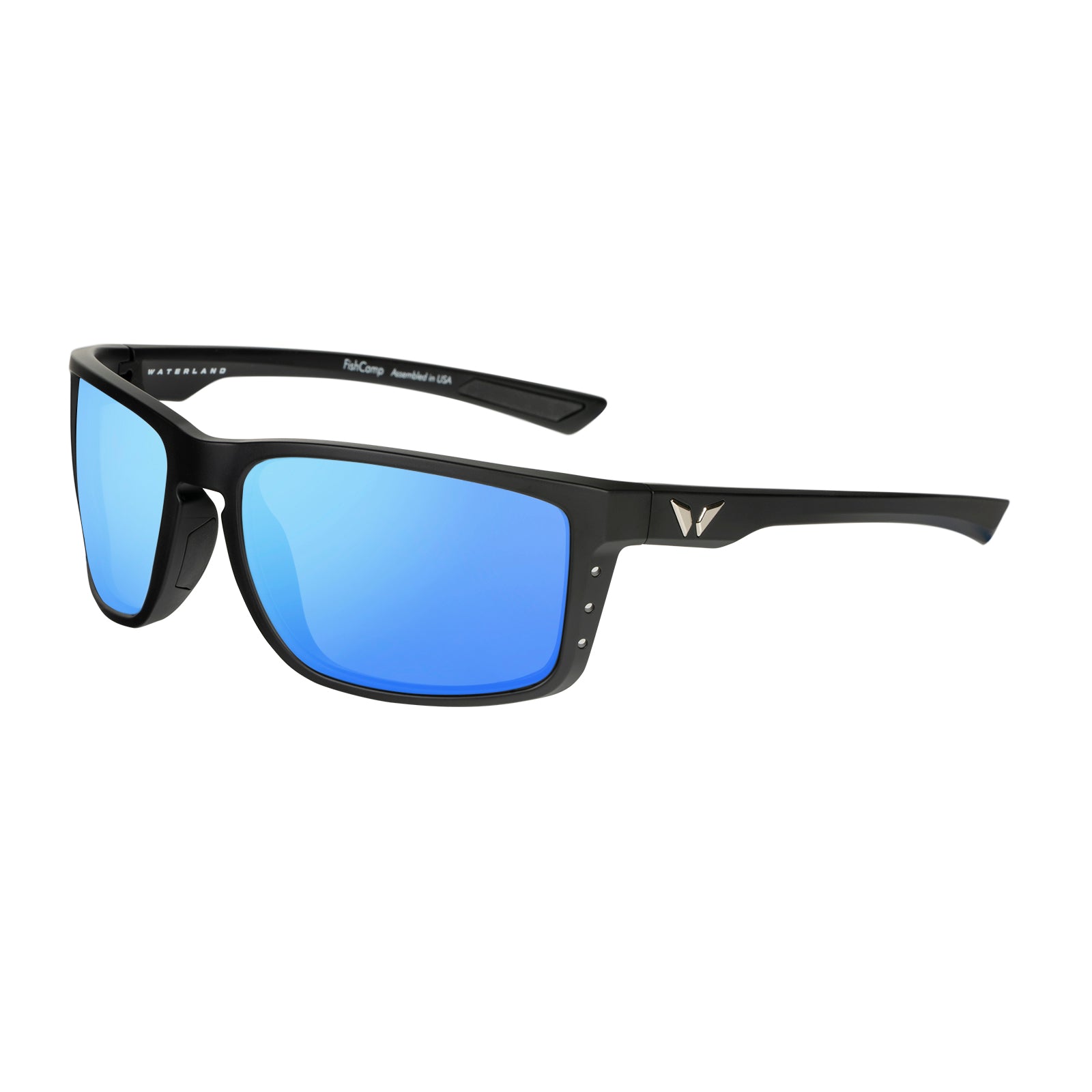 WaterLand Co. FishCamp Sunglasses Blue Honey Mirror
