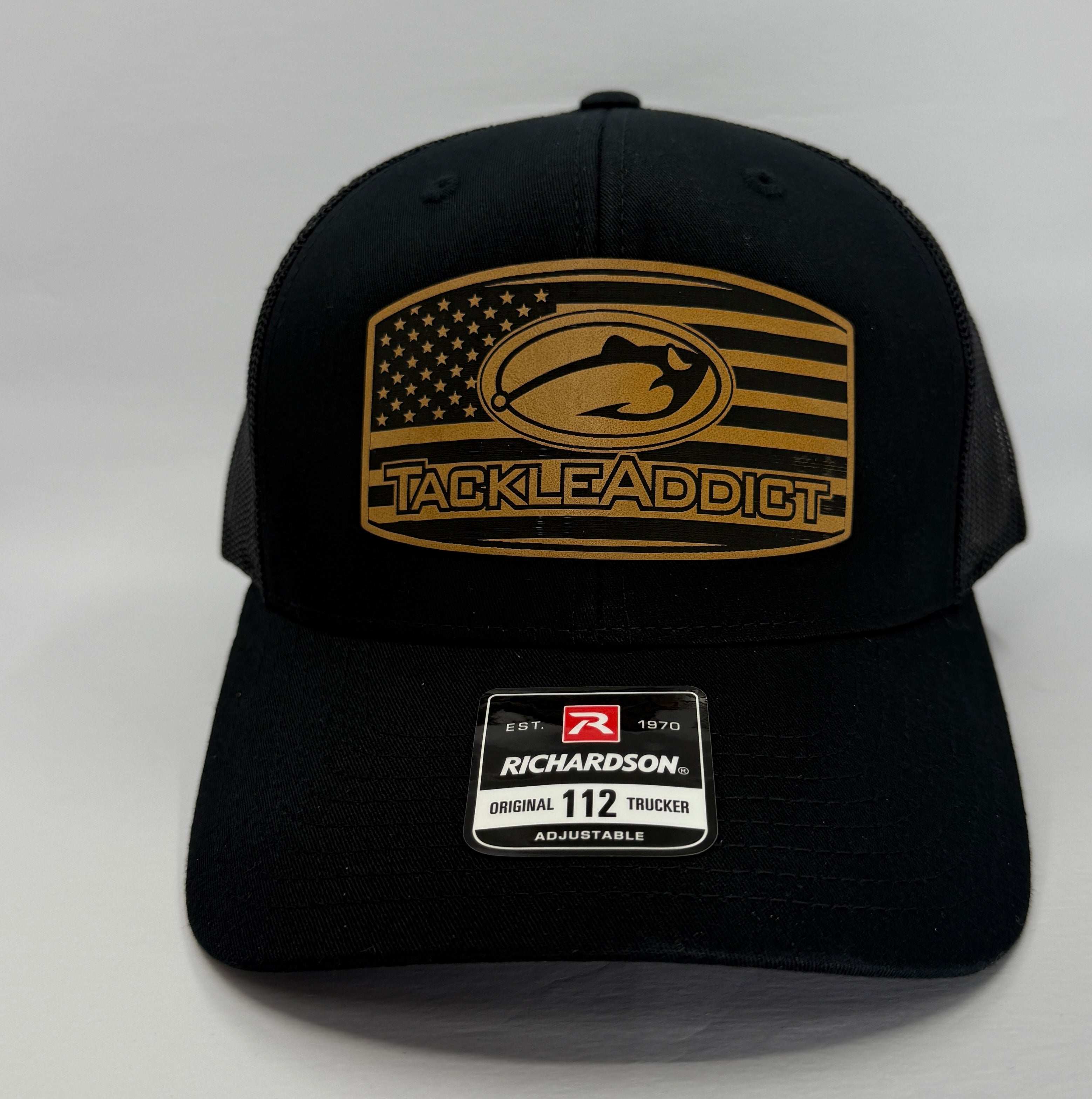 Tackle Addict Leather Patch Hats