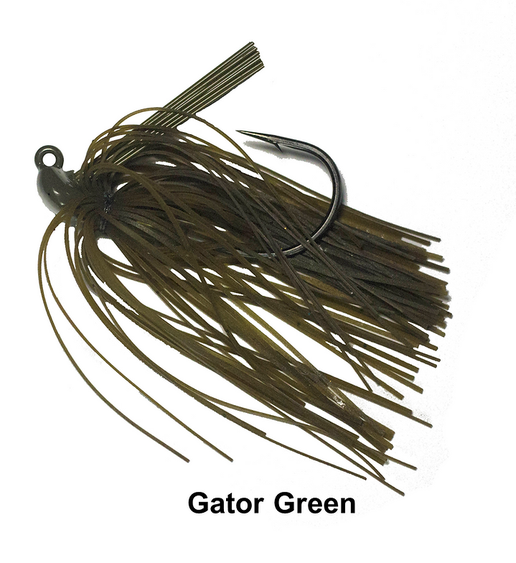 Queen Tackle Tungsten Punch Skirt Gator Green