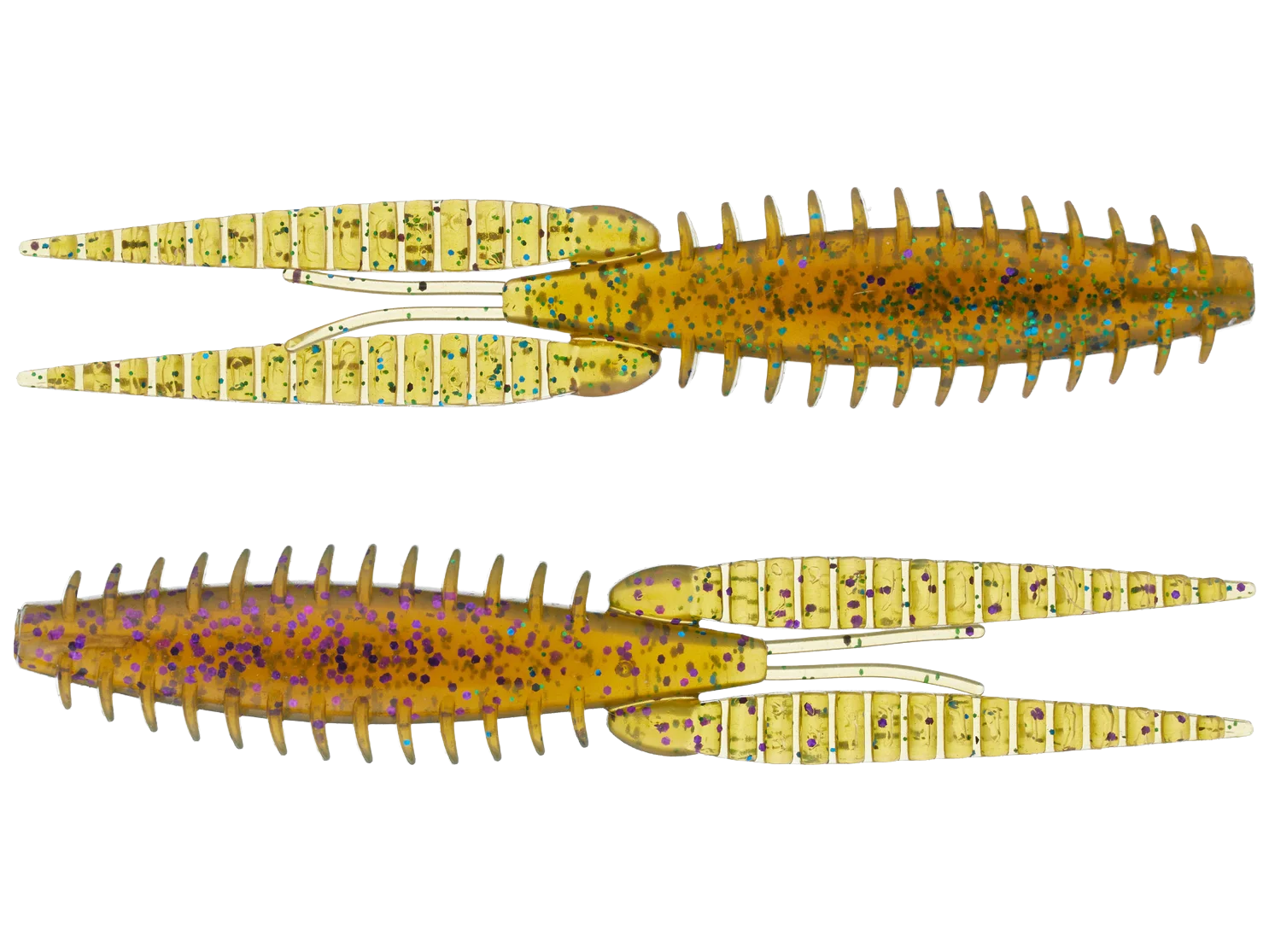 G-Ratt Baits Dixie Flip Craw Trailers 8pk GREEN N' PURPLE