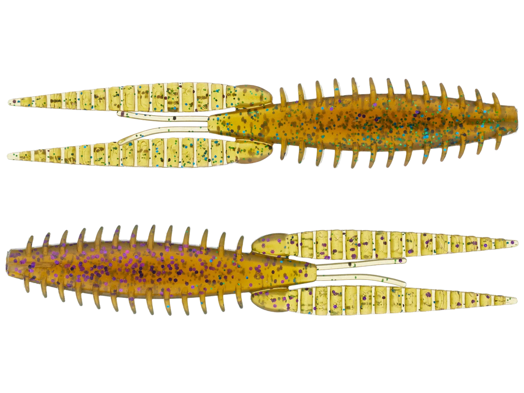 G-Ratt Baits Dixie Flip Craw Trailers 8pk GREEN N' PURPLE