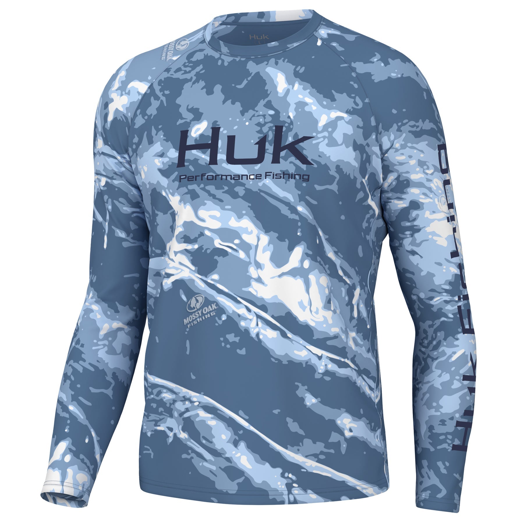 Huk Men's Mossy Oak Pursuit Crew - Spindrift