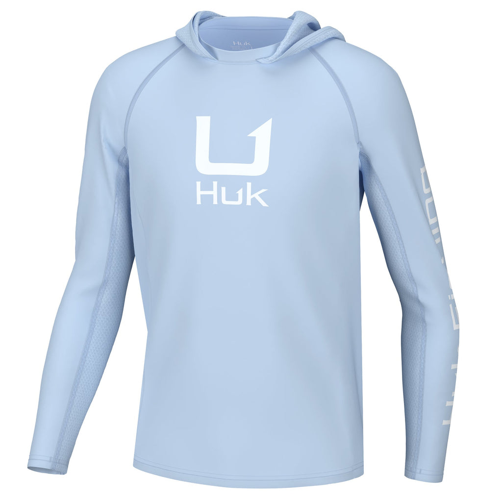 HUK Youth Icon Hoodie Ice Water