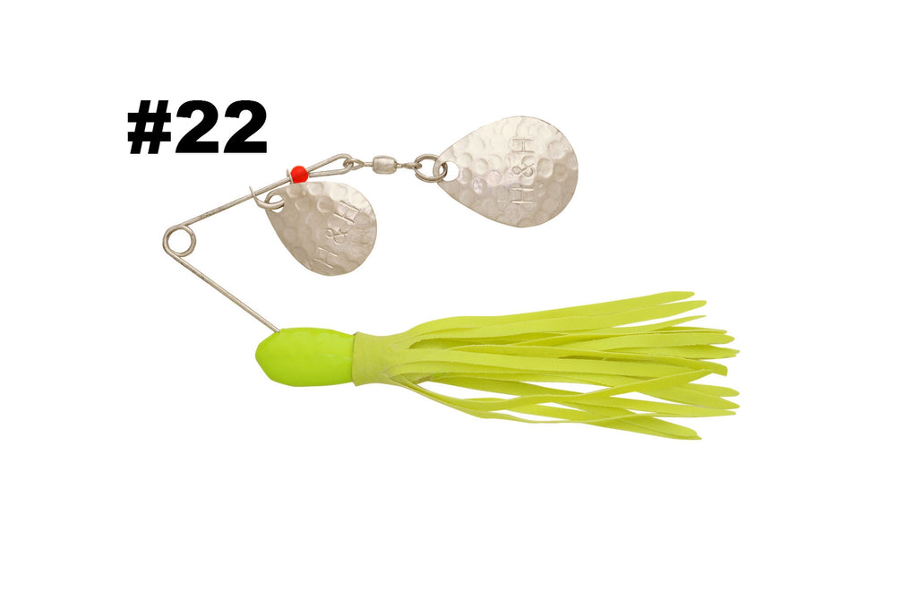 H&H Spinnerbait Chartreuse Double Willow