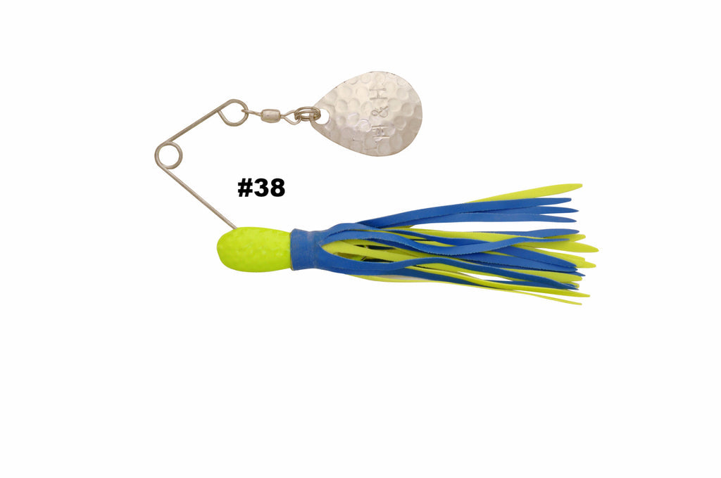 H&H Spinnerbait Chartreuse Blue Chart Single Colorado