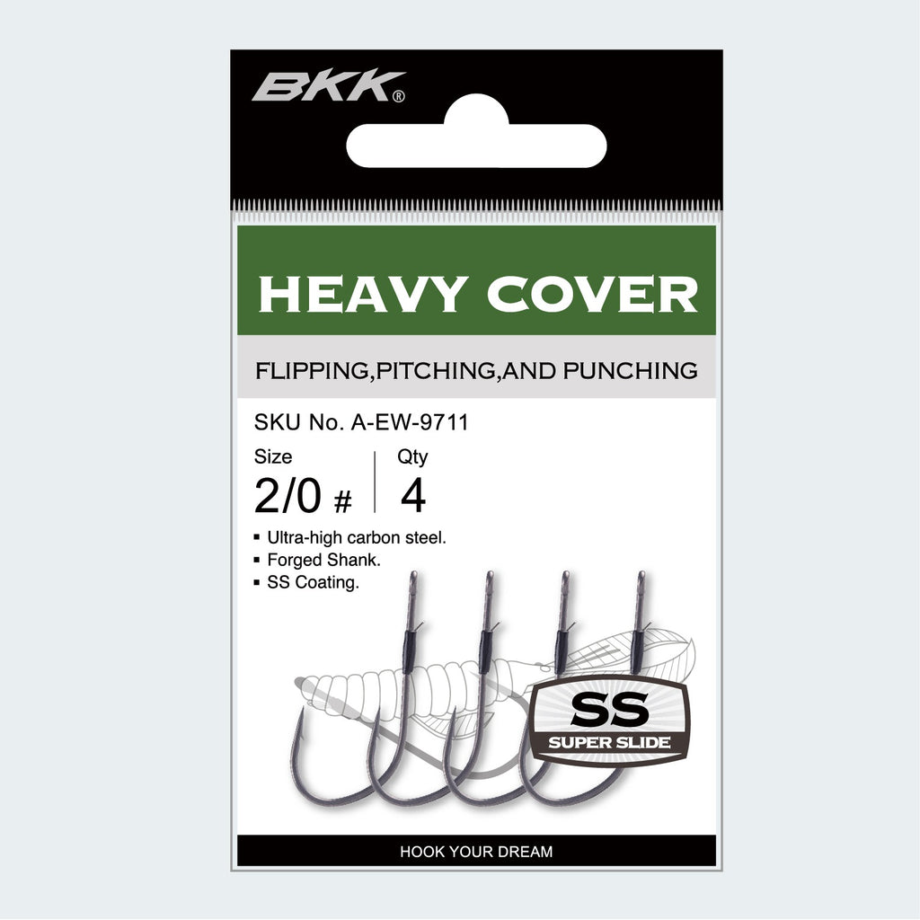 BKK Heavy Cover Flippin Hook 4/0 4pk