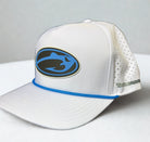 Tackle Addict Hat White Blue Rope w Logo