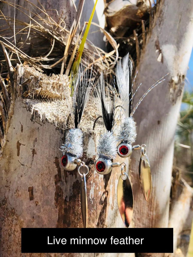 Born to Tie Bladed Jigs Live Minnow Feather