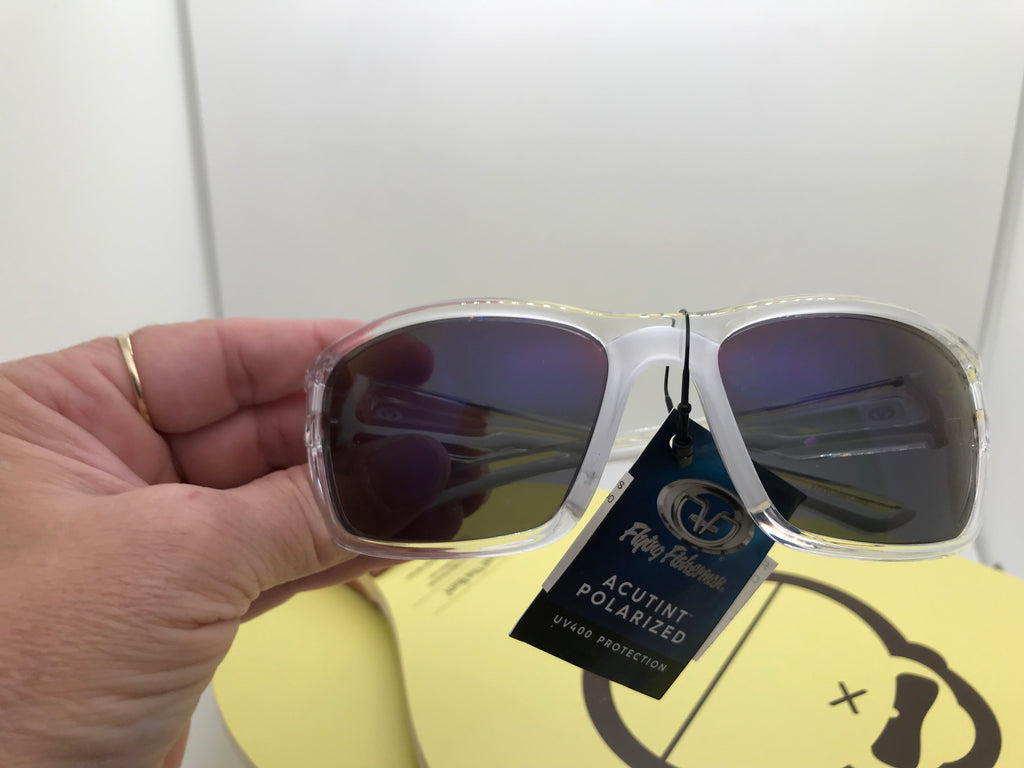 Flying Fisherman Polarized Sunglasses Cove Crystal Purple-Mirror