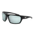 Waterland Men's Sunglass - Milliken Black Frame - Silverlight Mirror Poly