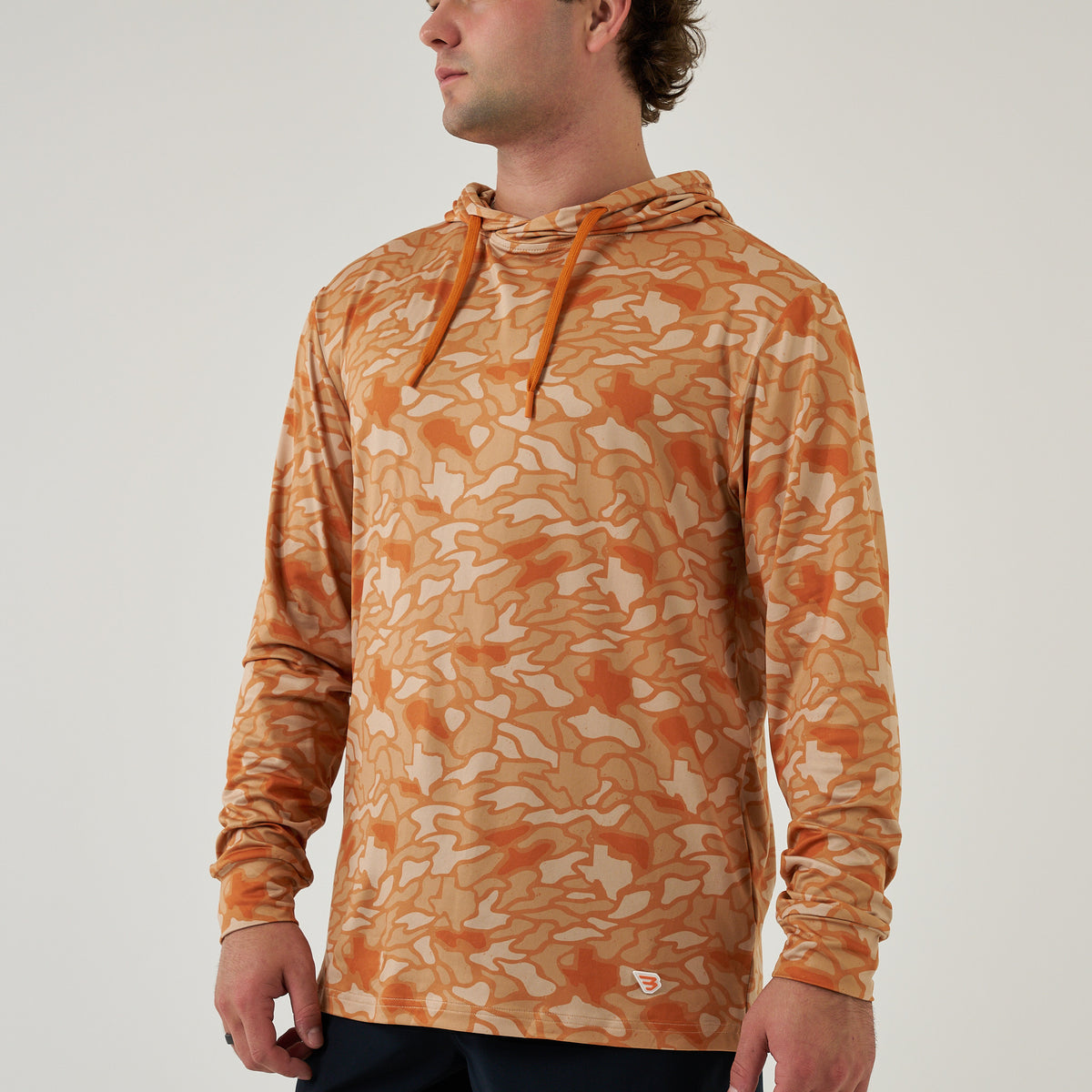 Burlebo Performance Hoodie Orange Texas Camo