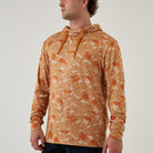 Burlebo Performance Hoodie Orange Texas Camo