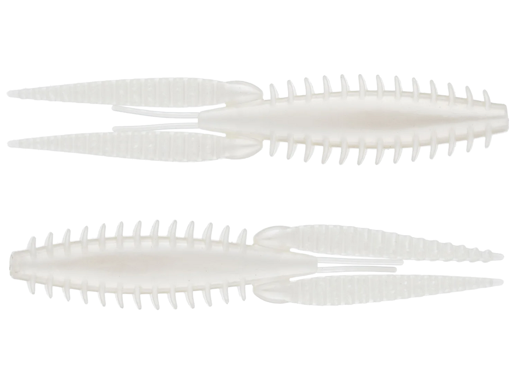 G-Ratt Baits Dixie Flip Craw Trailers 8pk PEARL WHITE