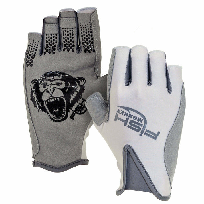 Fish Monkey Pro Guide Gloves Light Grey