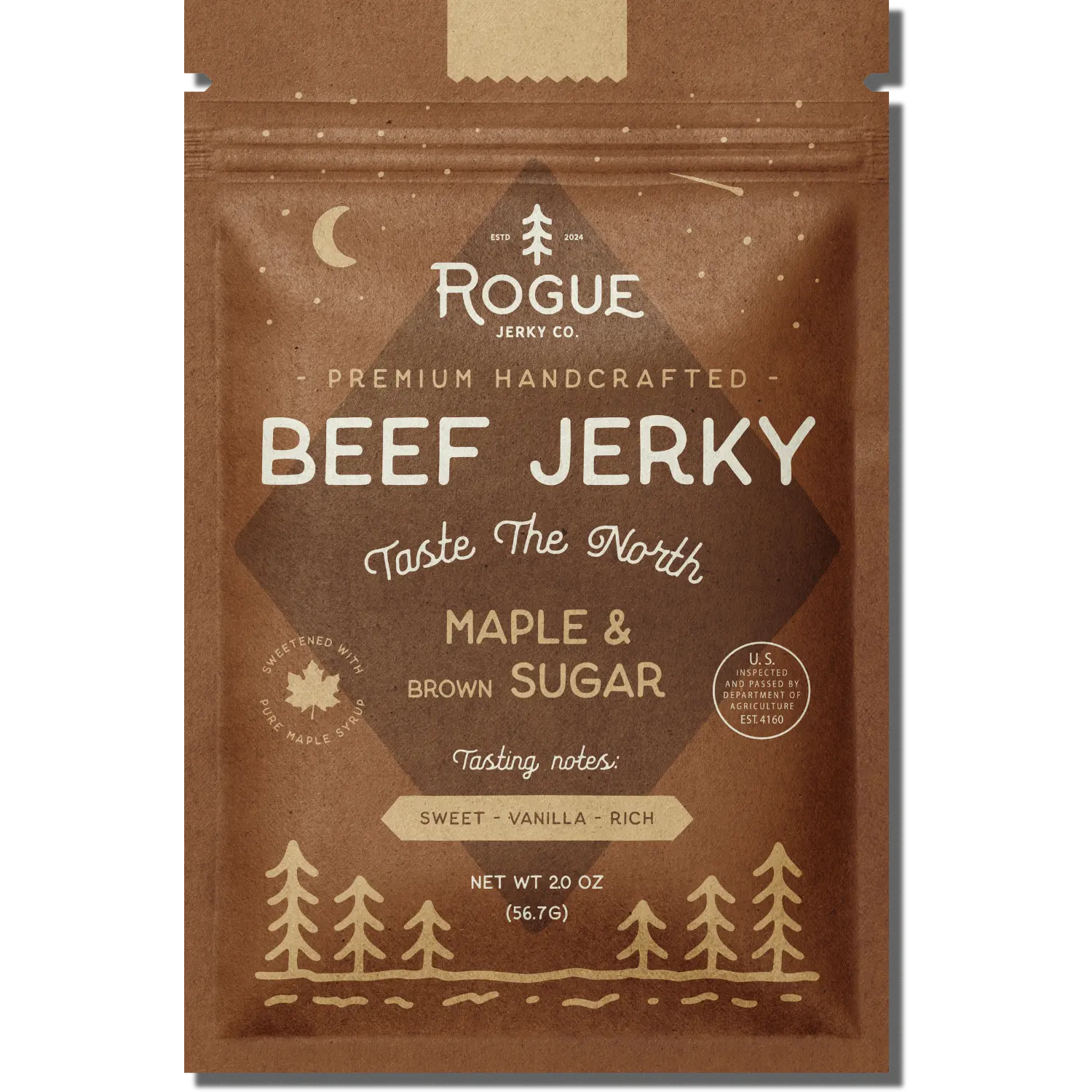 Rouge Beef Jerky Maple Brown Sugar